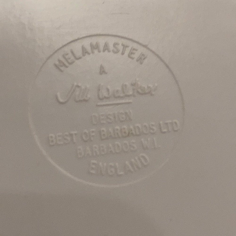 Melamine tray signed Jill Walker Barbados - Picture 8 of 11